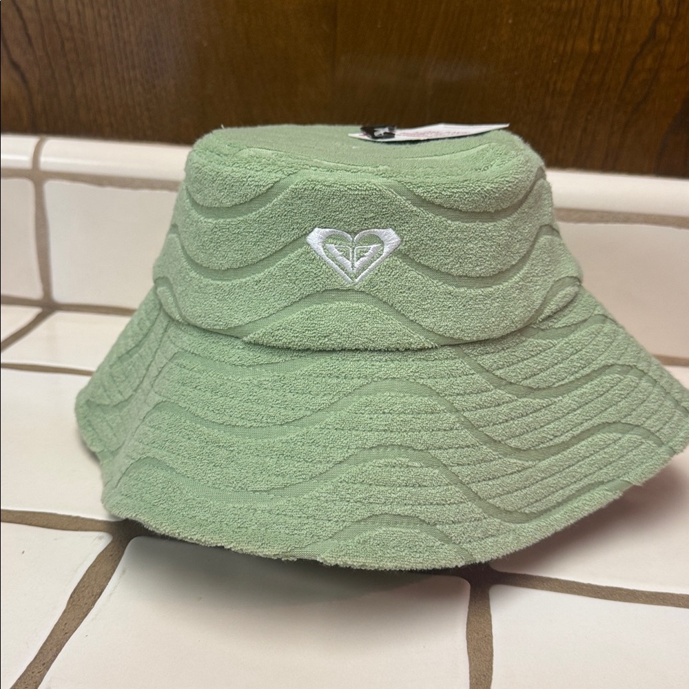 Roxy Sage Green Bucket Hat with Logo